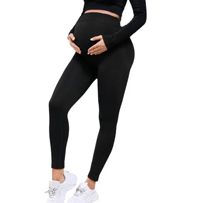 Sandra – Leggings de Maternité Extensibles pour Femmes avec Ceinture de Soutien