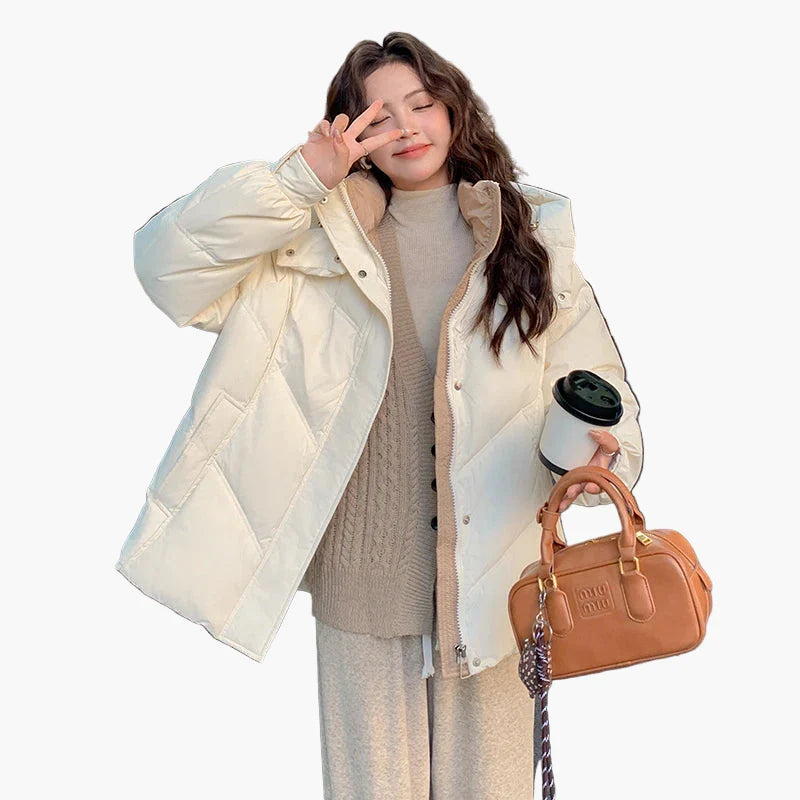 Veste matelassée décontractée femme style cocooning hiver
