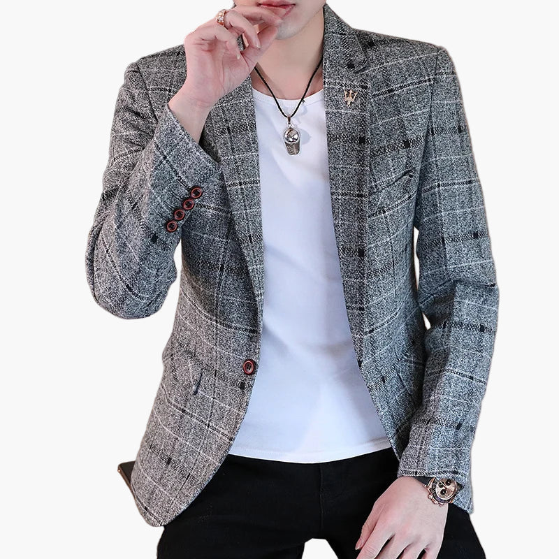 Blazer décontracté homme style urbain chic pour occasions et sorties