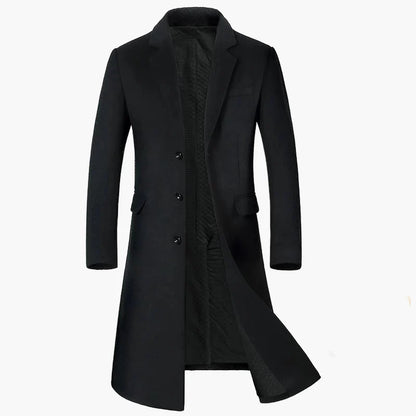 Manteau long homme style élégant pour affaires et occasions formelles