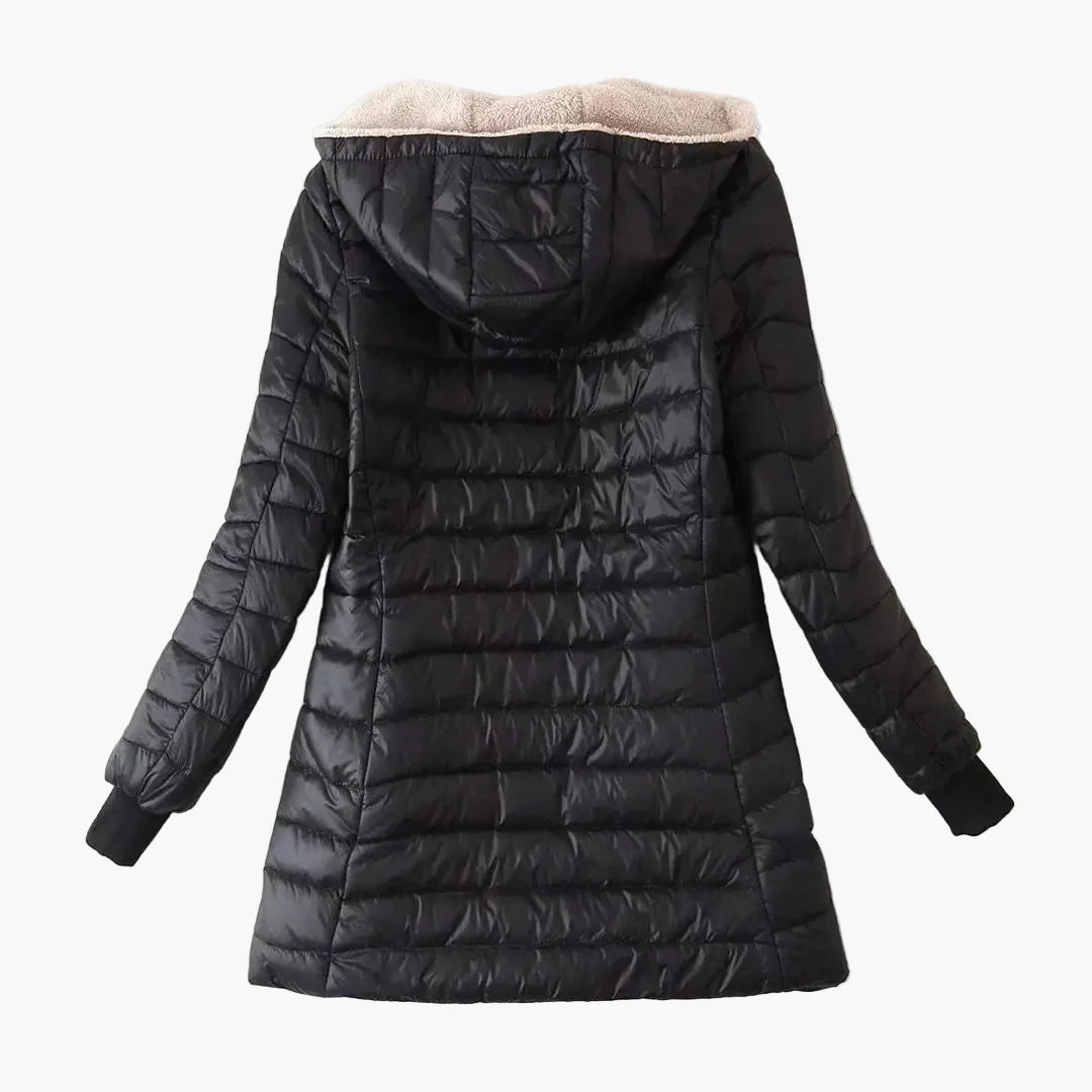 Manteau d'hiver matelassé à capuche pour femme, style urbain décontracté