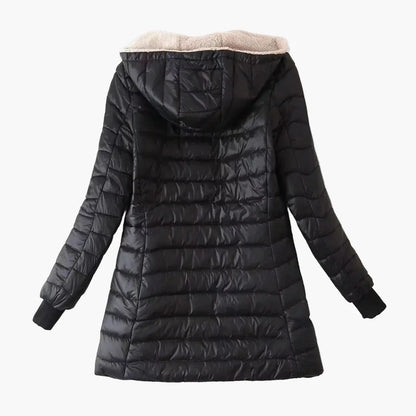 Manteau d'hiver matelassé à capuche pour femme, style urbain décontracté
