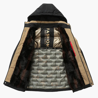 Manteau d'hiver élégant pour homme, coupe droite, style urbain, idéal pour temps froid