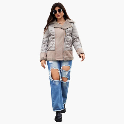 Veste d'hiver femme grande taille style urbain décontracté