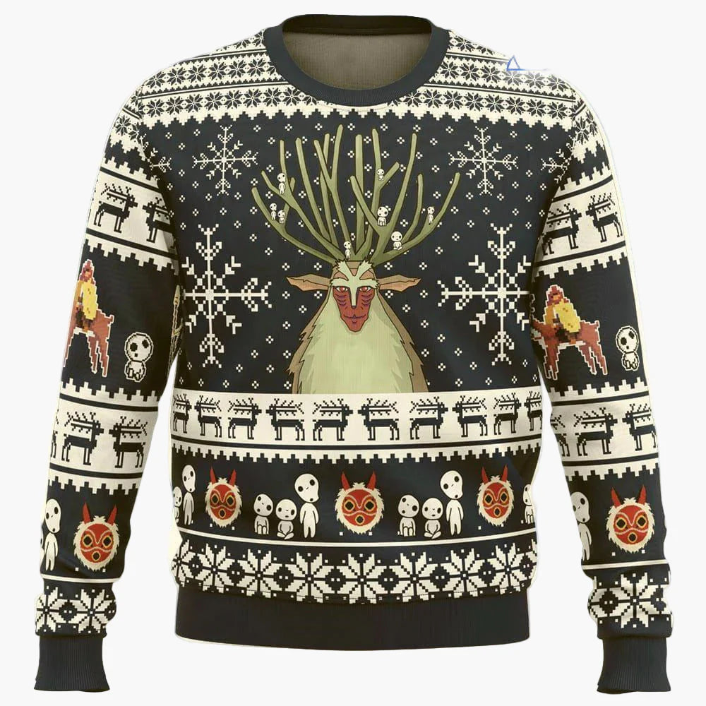 Pull de Noël homme style ugly sweater Jägermeister fête et cadeau original