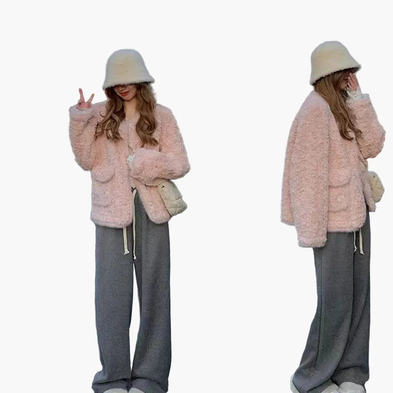 Veste Femme Élégante Style Coréen Décontracté pour l'Hiver