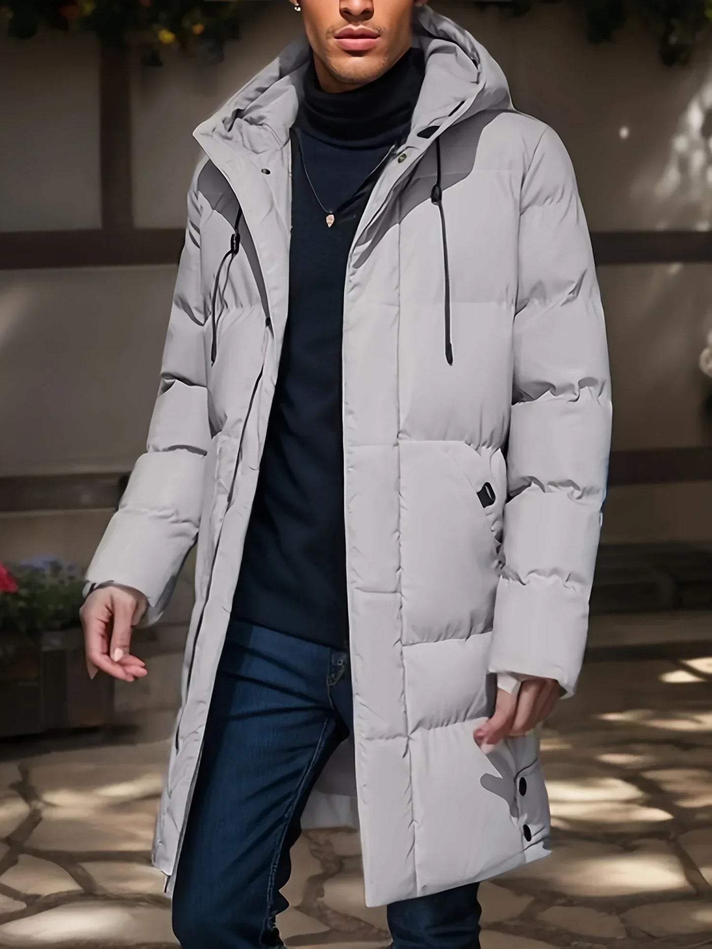 Roger – Parka Long à Capuche pour Hommes