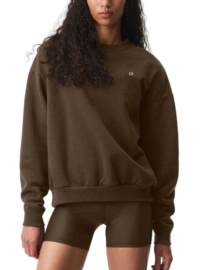 Sweatshirt ample pour femme style urbain décontracté