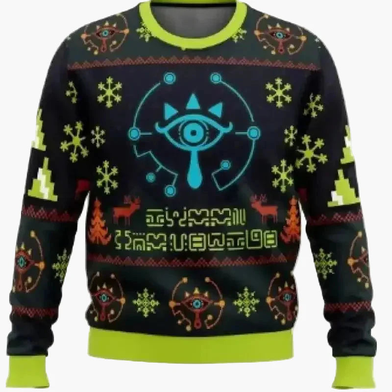 Sweat-shirt homme style geek rétro Majora's Mask Zelda - Pull fantaisie gaming