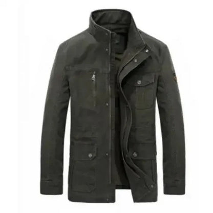 Veste décontractée homme style militaire à poches multiples pour usage quotidien