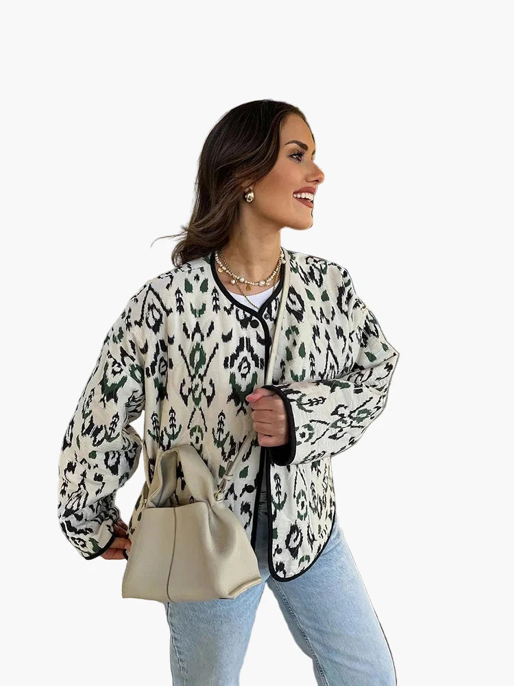 Veste matelassée femme style bohème chic décontracté