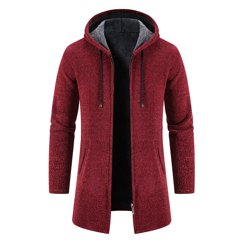 Thomas – Manteau Long d'Hiver pour Hommes avec Capuche Élégante