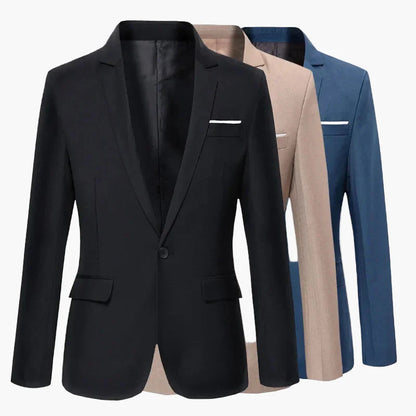 Veste de costume homme élégante coupe slim pour affaires et occasions formelles