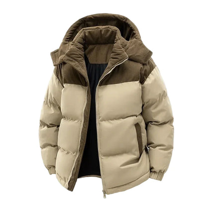 Veste doudoune à capuche style décontracté pour homme – Idéale pour l'hiver et les loisirs