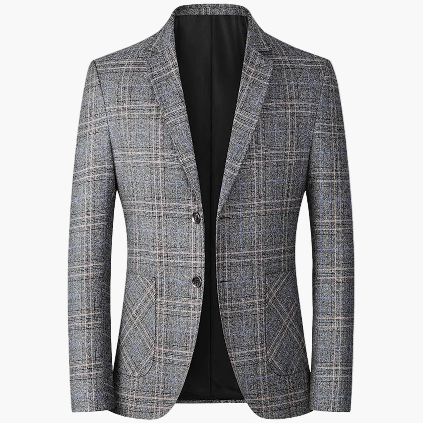 Veste de costume homme élégante à carreaux style moderne pour affaires ou occasions formelles