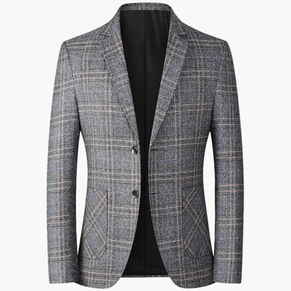 Veste de costume homme élégante à carreaux style moderne pour affaires ou occasions formelles