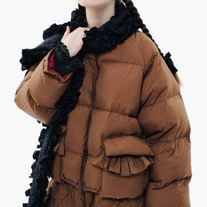 Veste matelassée oversize femme style rétro décontracté d'hiver