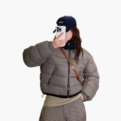 Veste doudoune décontractée pour femme, style urbain, idéale pour l’hiver et les activités de plein air