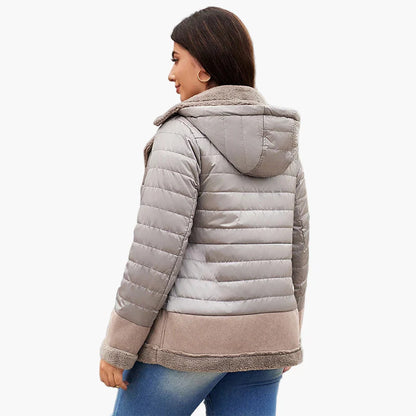 Veste d'hiver femme grande taille style urbain décontracté