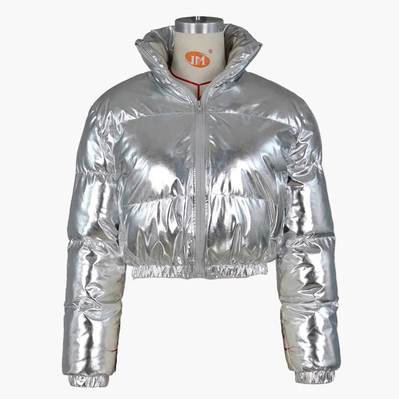 Veste doudoune courte femme style urbain chic pour hiver