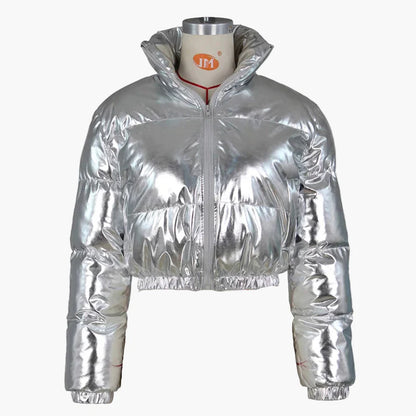 Veste doudoune courte femme style urbain chic pour hiver