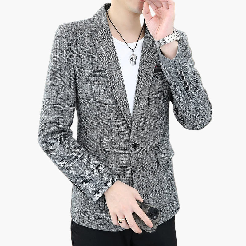 Blazer décontracté homme style urbain élégant pour toutes occasions