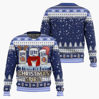 Pull de Noël homme style ugly sweater humour bière, fête et détente