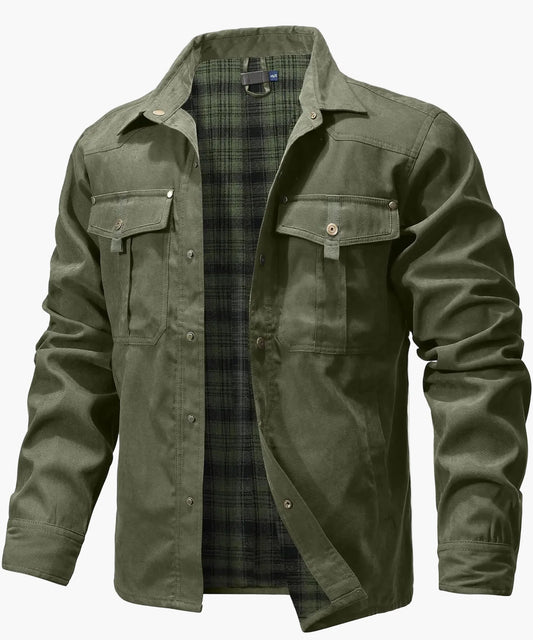 Veste Chemise Homme Style Western Printemps Shacket Décontracté à Boutons Pression pour Extérieur