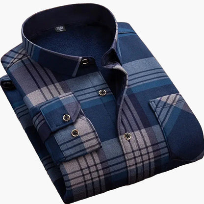 Chemise à carreaux décontractée pour homme, style classique élégante, idéale pour un look quotidien ou professionnel