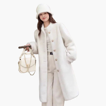 Manteau d'Hiver Élégant Femme Style Classique pour Sorties et Quotidien