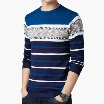 Pull homme à rayures style casual chic pour tous les jours