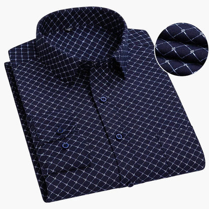 Chemise habillée à rayures pour homme - Élégance professionnelle et style moderne