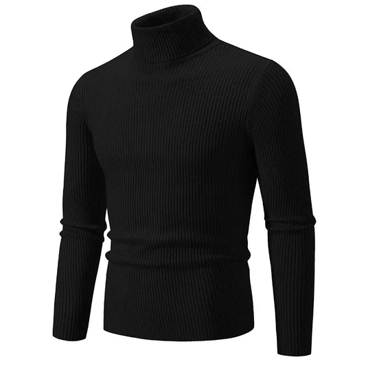 Clive – Pull à Col Roulé Rayé pour Homme