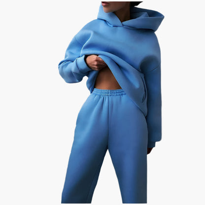 Ensemble Survêtement Décontracté Femme - Hoodie Oversize et Jogging Confortable pour la Maison et les Loisirs