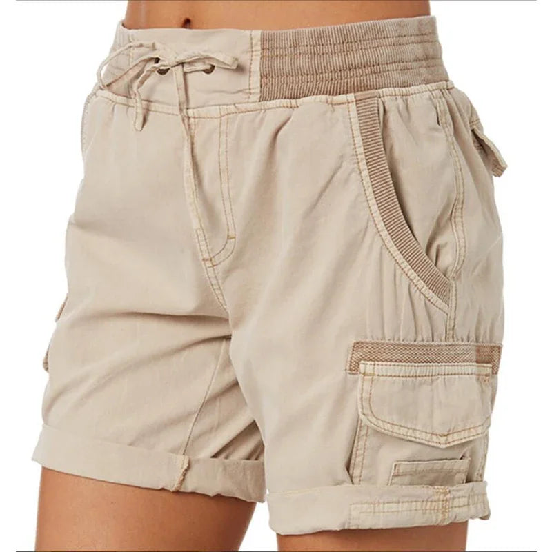 Kate – Shorts Cargo en Coton et Lin pour Femme