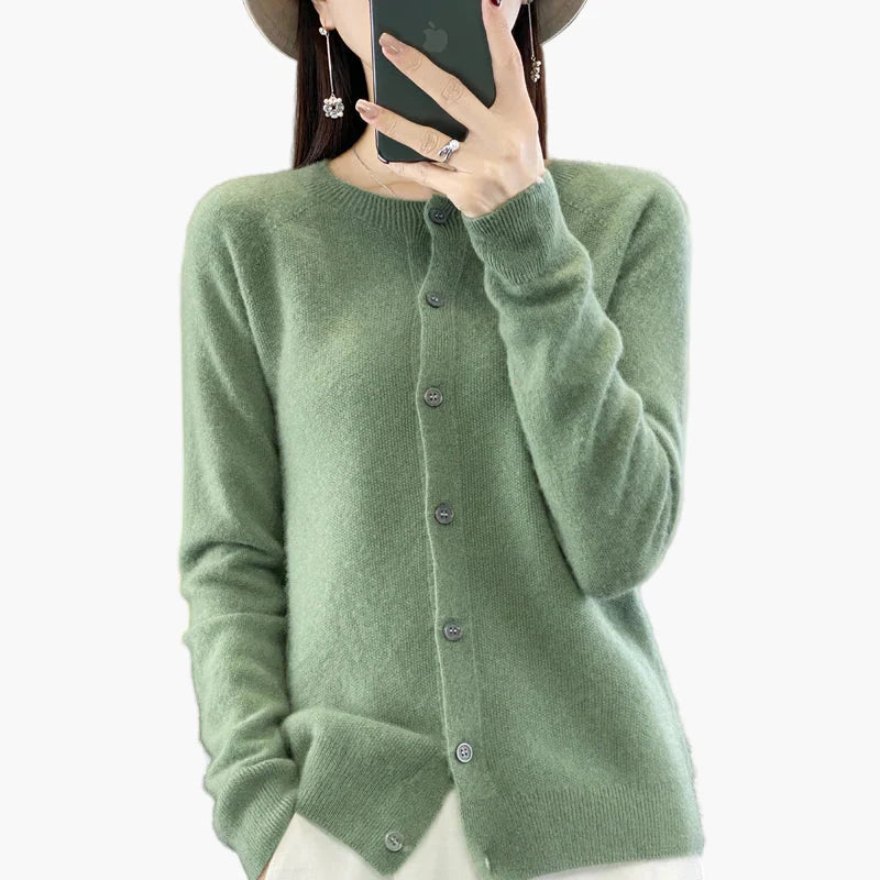 Cardigan élégant femme style décontracté parfait pour l'automne et l'hiver