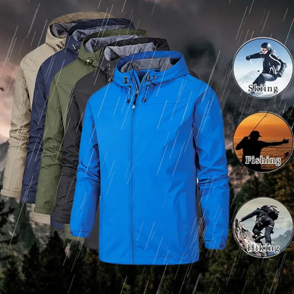 Sean – Veste Imperméable à Capuche pour Hommes pour Sports de Plein Air