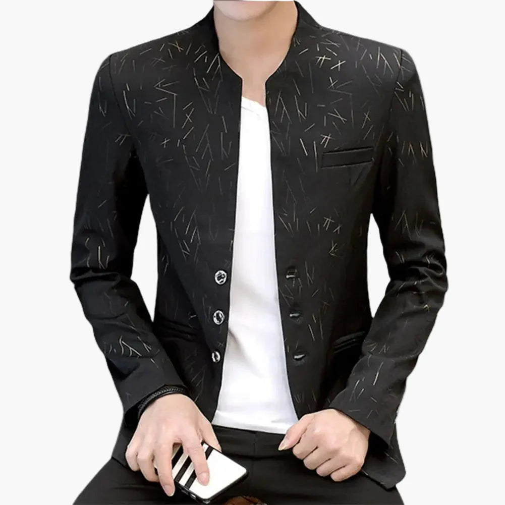 Blazer homme style moderne coupe ajustée pour occasions spéciales ou bureau