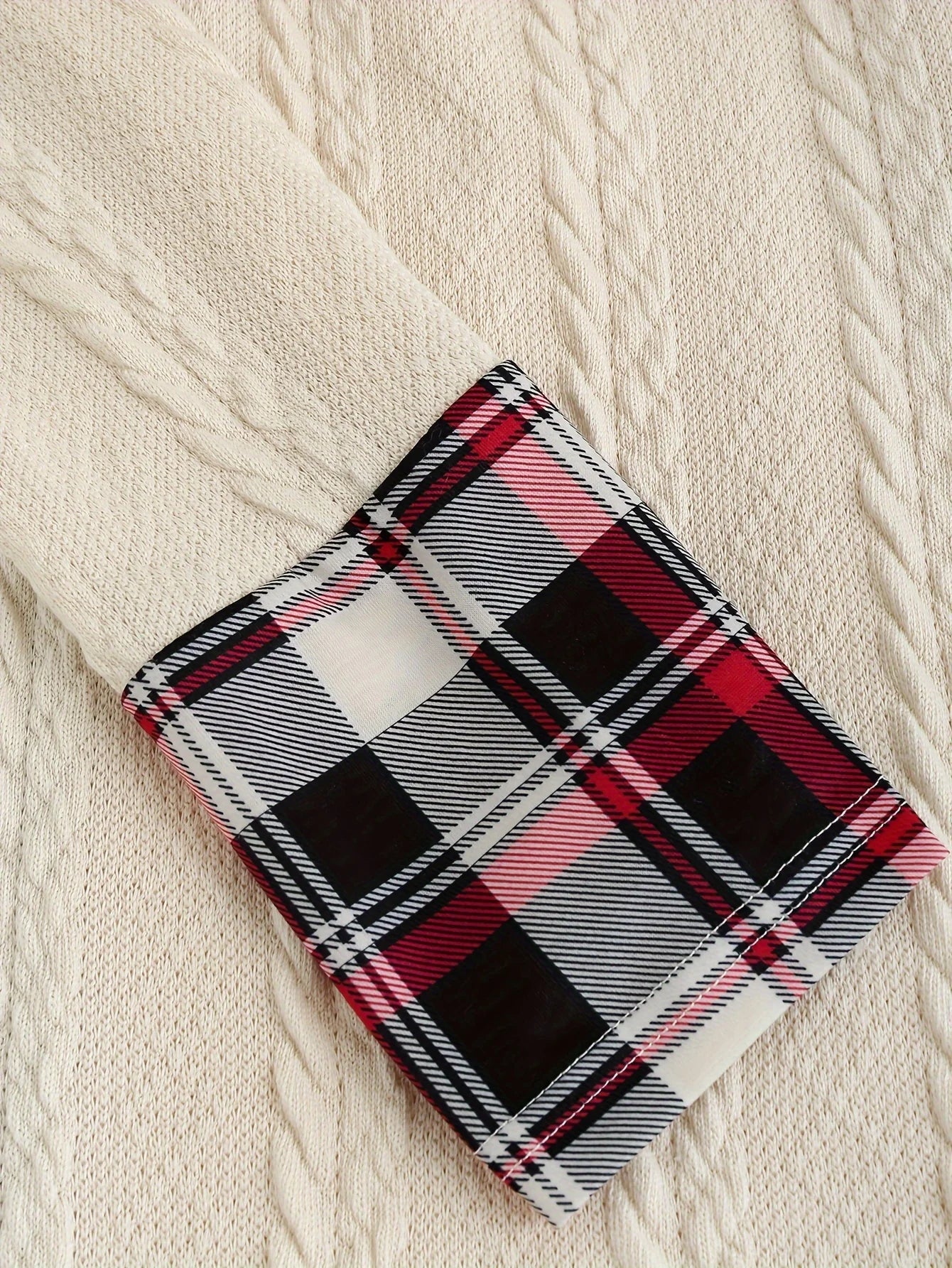 Robe pull à capuche femme style chic décontracté avec motif écossais pour automne hiver