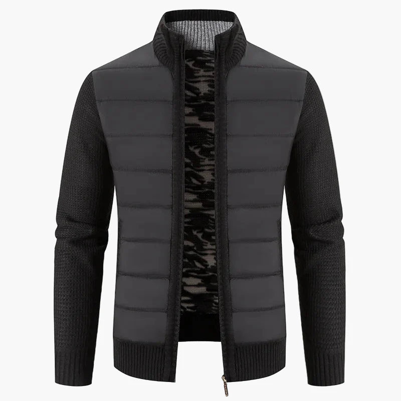 Veste décontractée pour homme style urbain à manches longues avec fermeture éclair