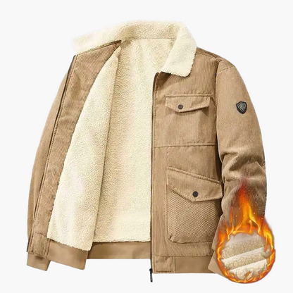 Veste chaude style urbain pour homme avec doublure épaisse – Idéale pour l'hiver et les activités décontractées