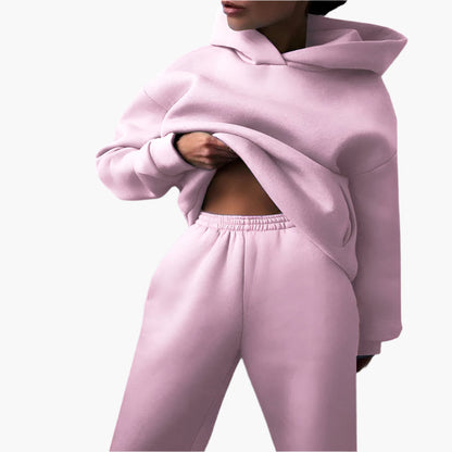 Ensemble Survêtement Décontracté Femme - Hoodie Oversize et Jogging Confortable pour la Maison et les Loisirs