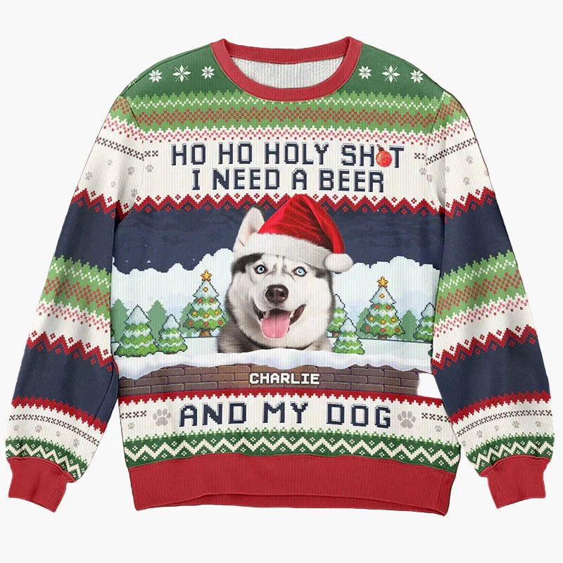 Pull de Noël unisexe personnalisé style festif – Idéal pour fêtes et cadeaux