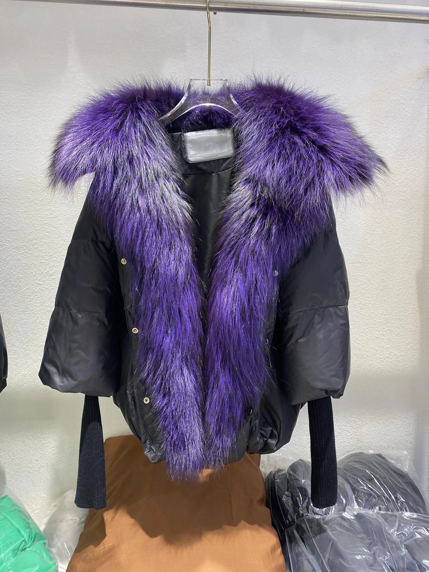 Petra - Entendaunen-Winterjacke mit Federkragen für Frauen