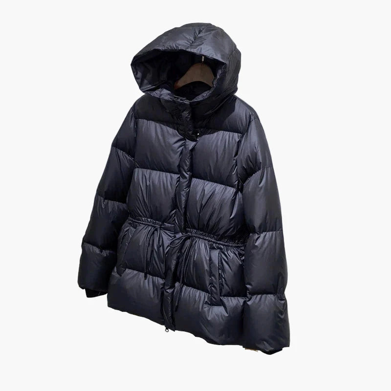 Veste doudoune à capuche pour femme style décontracté hiver urbain