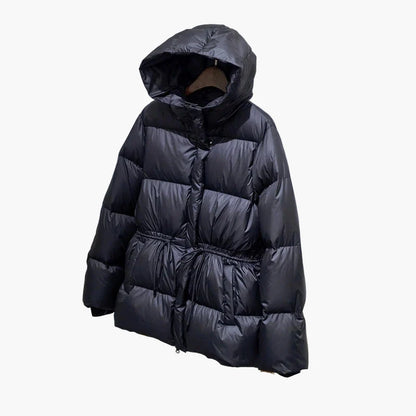 Veste doudoune à capuche pour femme style décontracté hiver urbain