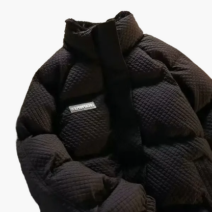 Doudoune décontractée unisexe à col montant style tendance pour l'hiver