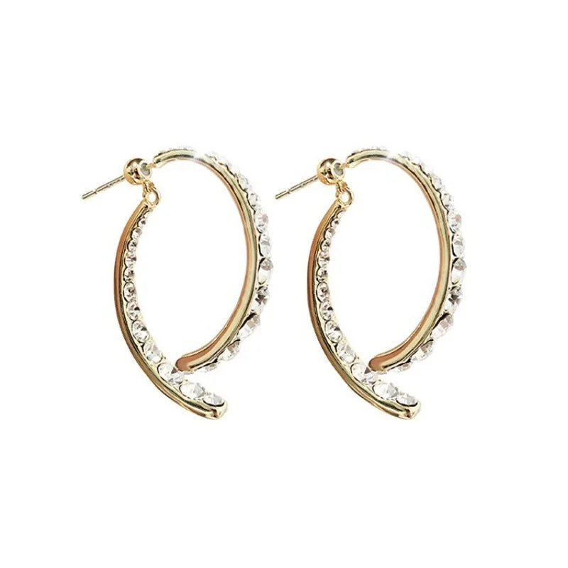 Jennifer – Boucles d'oreilles en zircon croix de luxe pour femmes