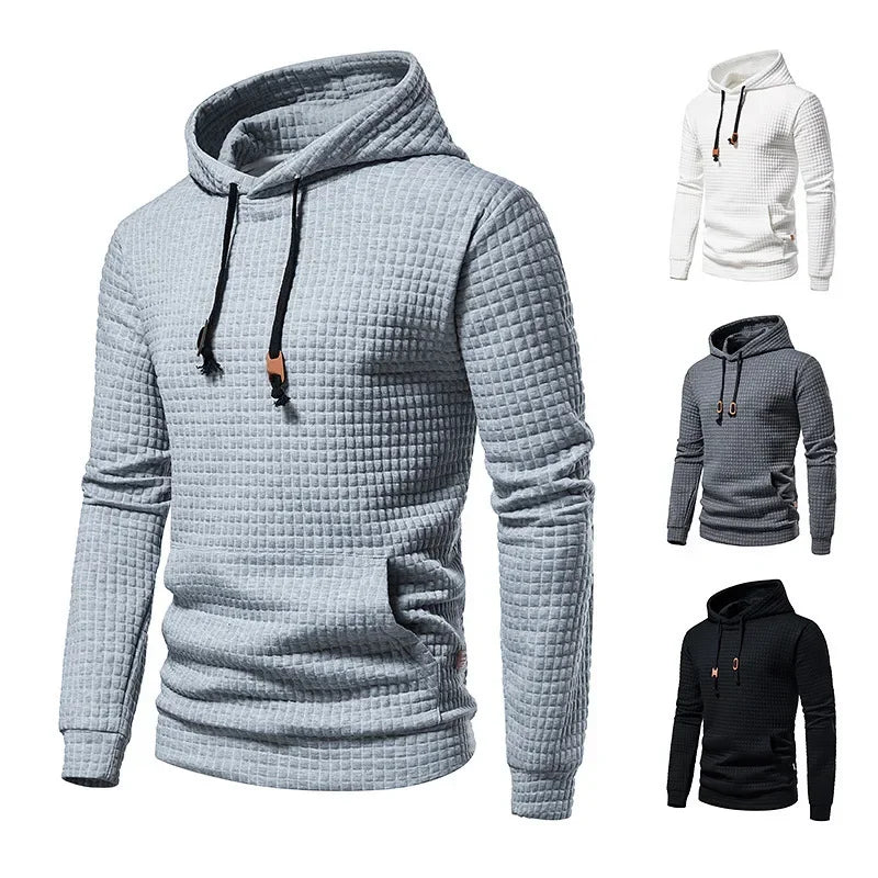 Lionel – Sweat à Capuche Jacquard Confortable pour Hommes