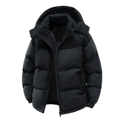 Veste doudoune à capuche style décontracté pour homme – Idéale pour l'hiver et les loisirs
